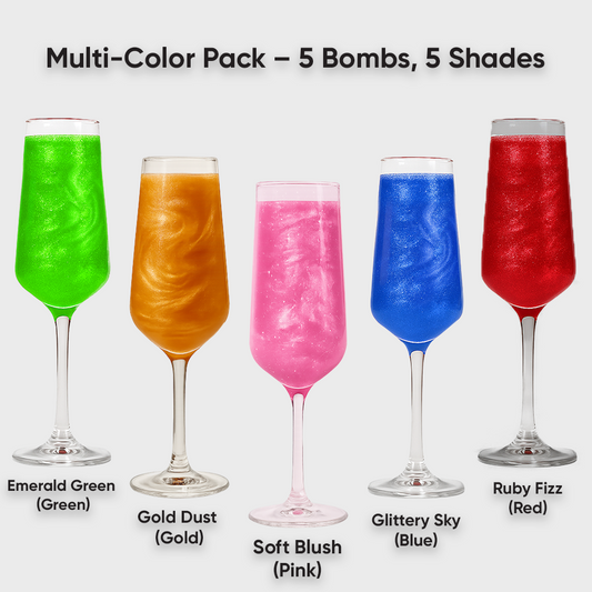 Premium assorted drink glitter pack by Staller for gifting