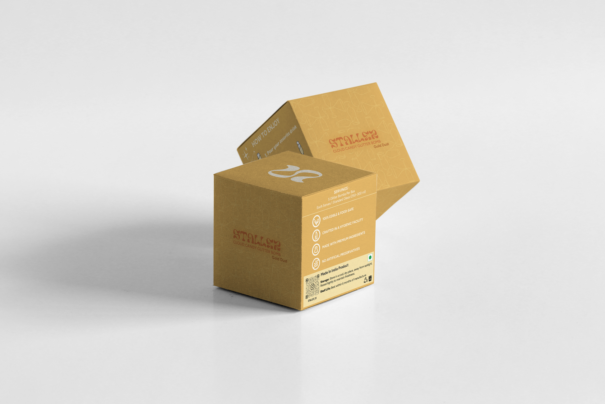 Gold Dust cotton candy glitter bomb for party beverages