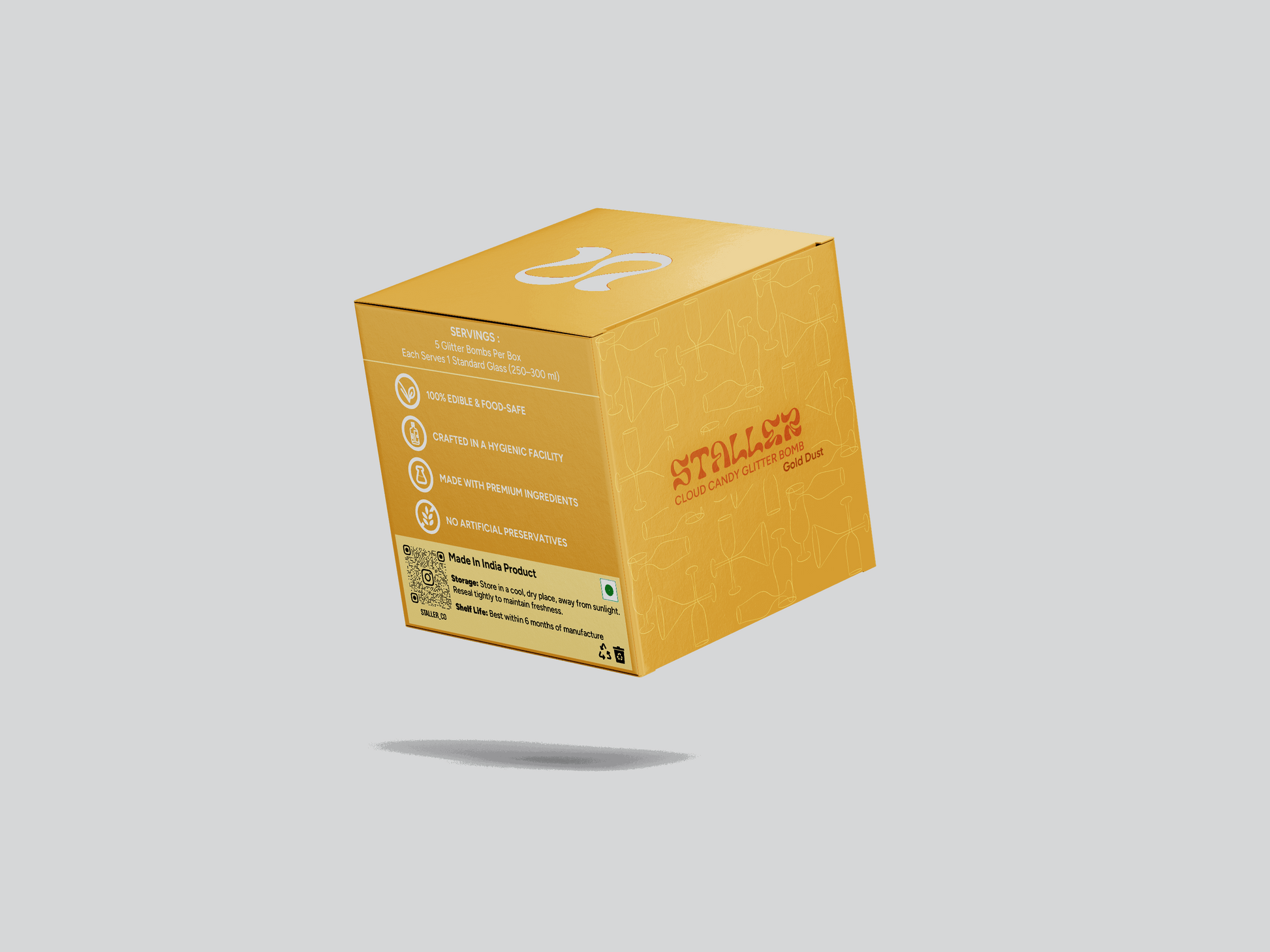 Gold Dust (Gold) Cloud Candy Glitter Bomb