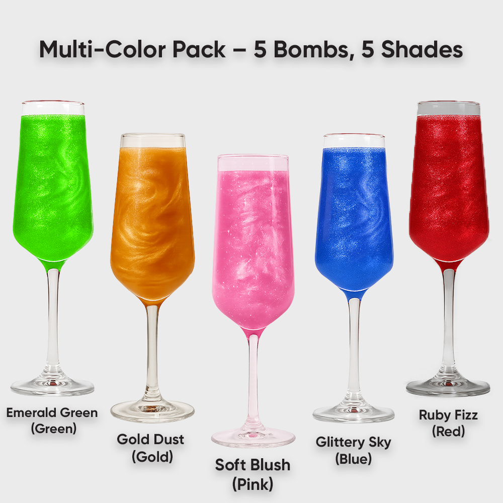 Premium assorted drink glitter pack by Staller for gifting